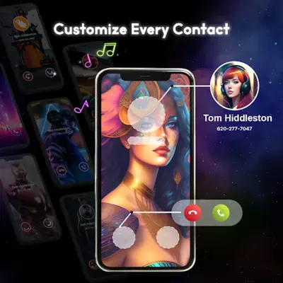 Phone Call Screen Theme 3D App android App screenshot 0