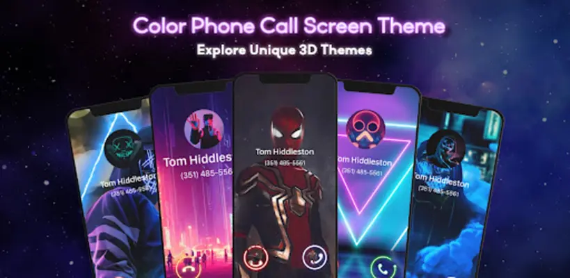 Phone Call Screen Theme 3D App android App screenshot 4